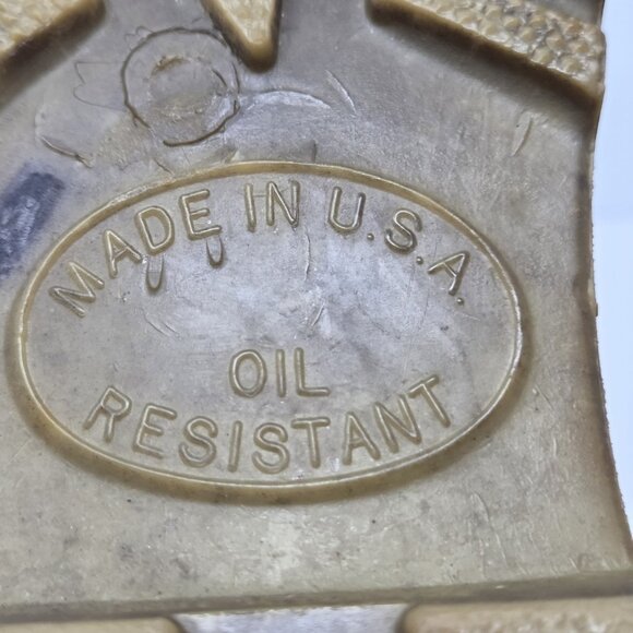 Vtg Timberland Womens 6.5 USA Brown Leather ankle Boots Sherpa Oil Resistant - Picture 10 of 10